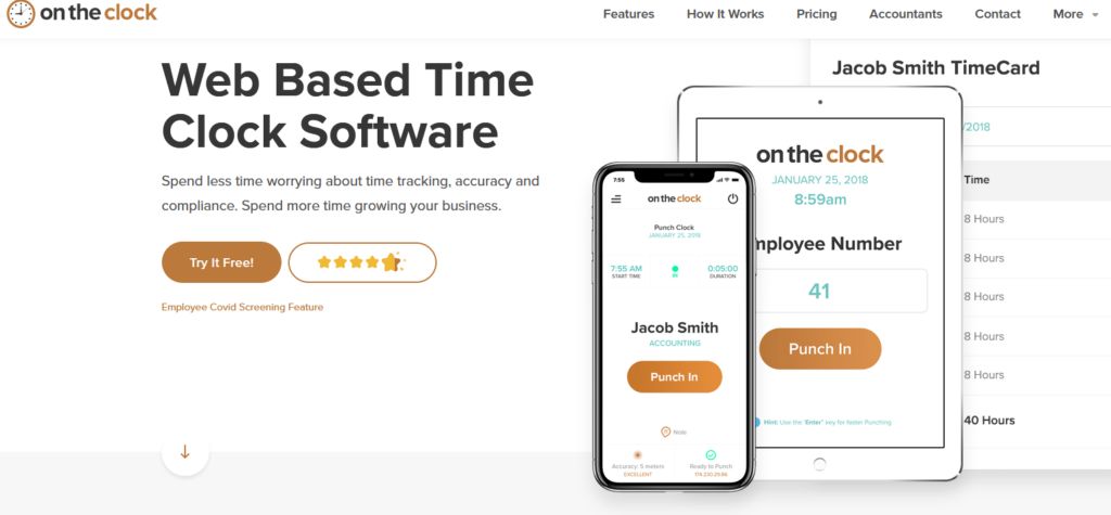 OnTheClock Homepage