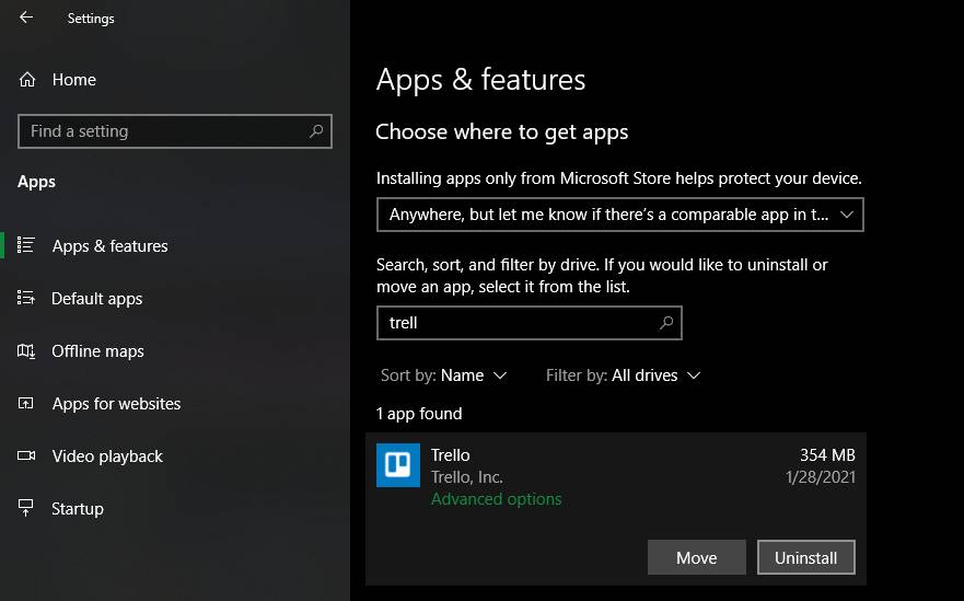 Windows 10 Store-Anwendung deinstallieren